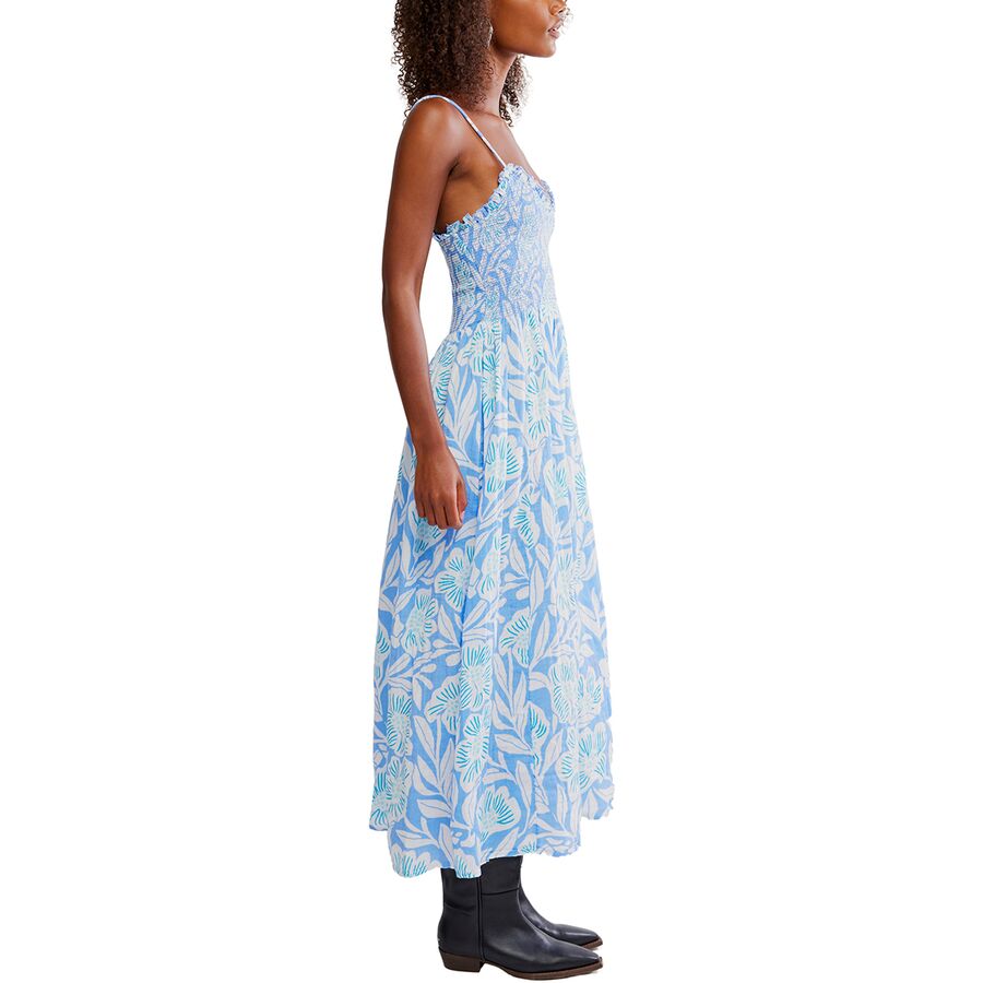 Free People Sweet Nothings Midi Dress - Women's Blue Vista Combo