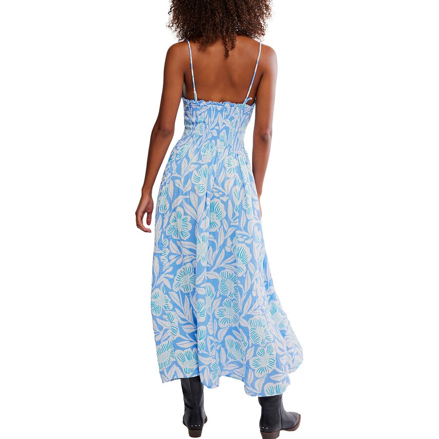 Free People Sweet Nothings Midi Dress - Women's Blue Vista Combo