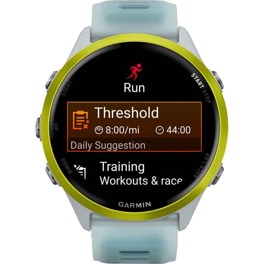 Garmin Forerunner 570 Watch Amp Yellow (Whitestone/Turquoise Band)