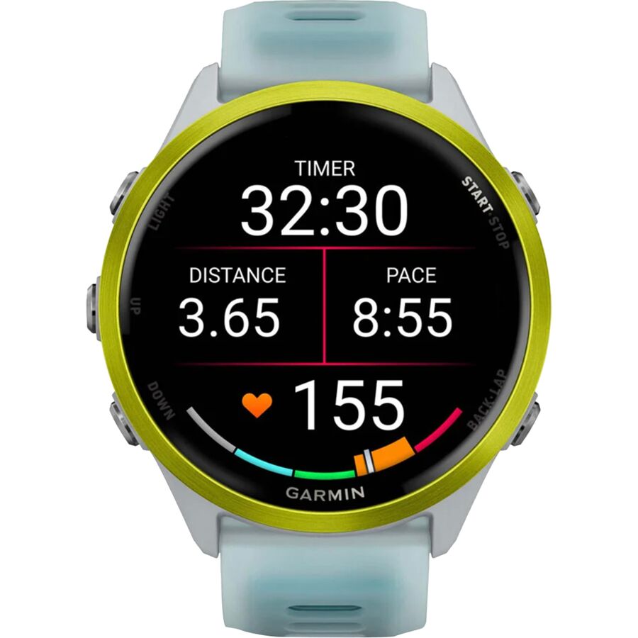 Garmin Forerunner 570 Watch Amp Yellow (Whitestone/Turquoise Band)