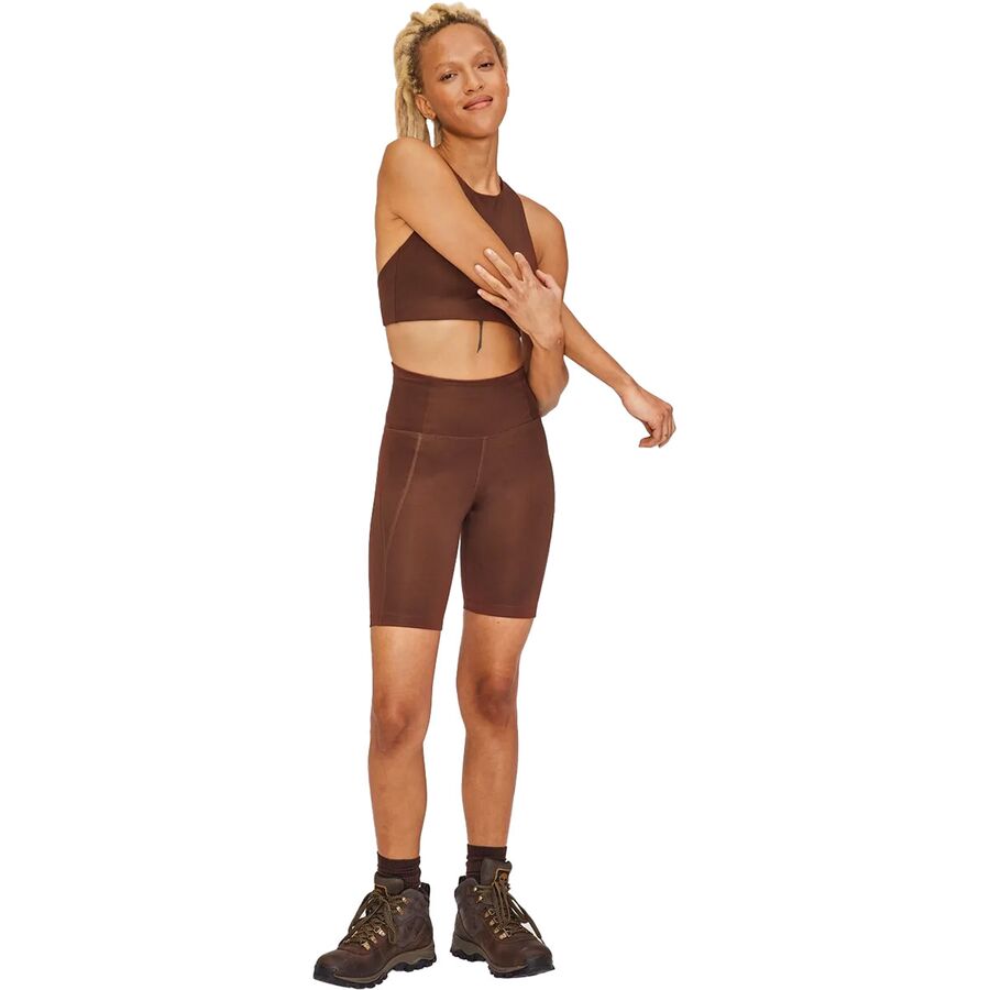 Girlfriend Collective High Rise Bike Short - Women's Earth