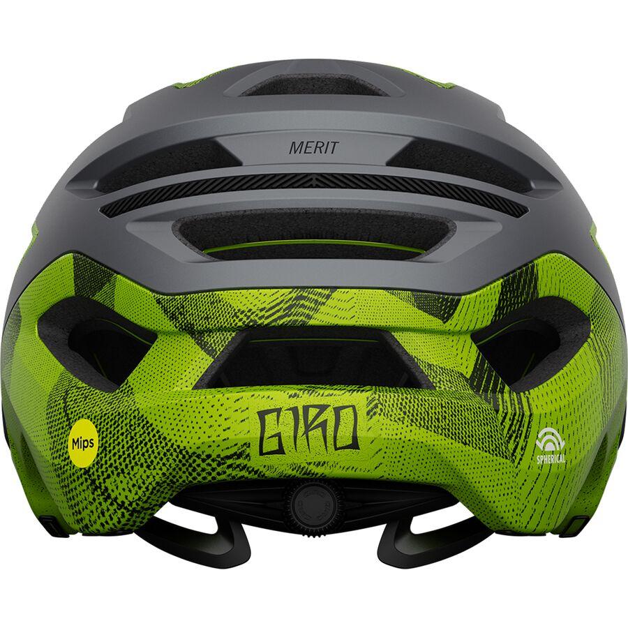 Giro Merit Spherical Helmet Matte Metallic Black/Ano Lime