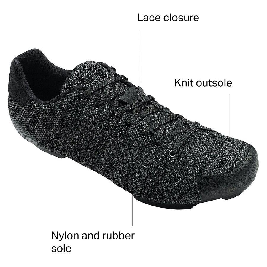 Giro Republic R Knit Cycling Shoe - Men's Black/Charcoal Heather