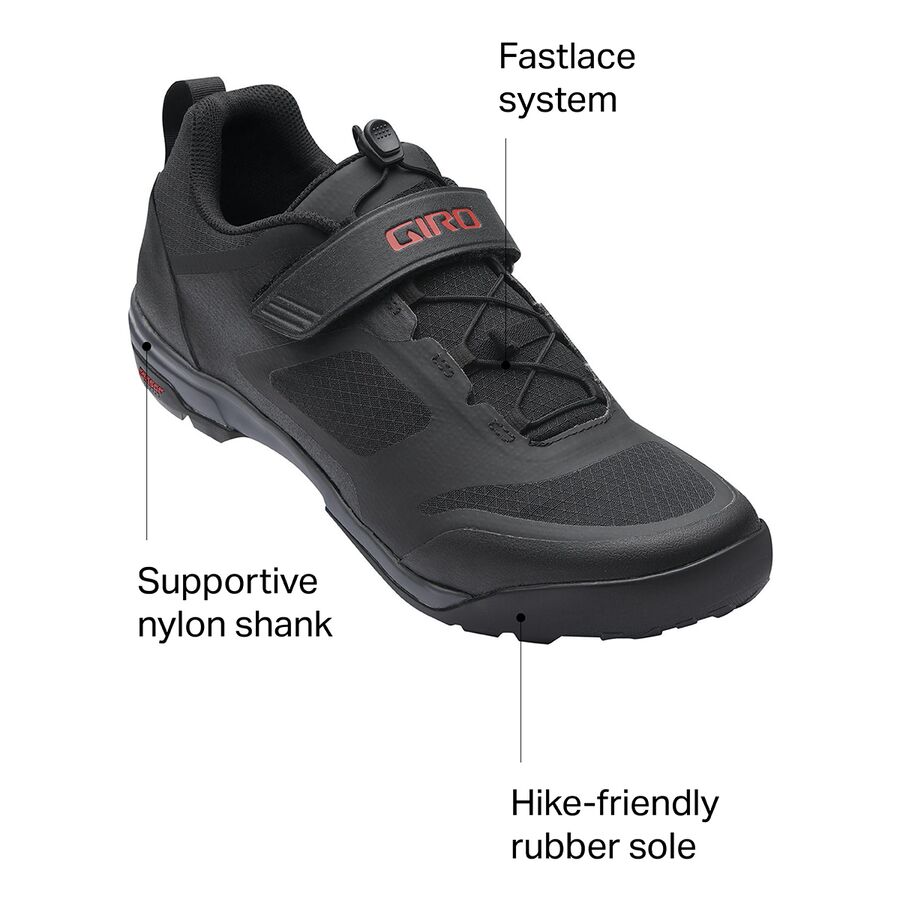 Giro Ventana Fastlace Cycling Shoe Black/Dark Shadow