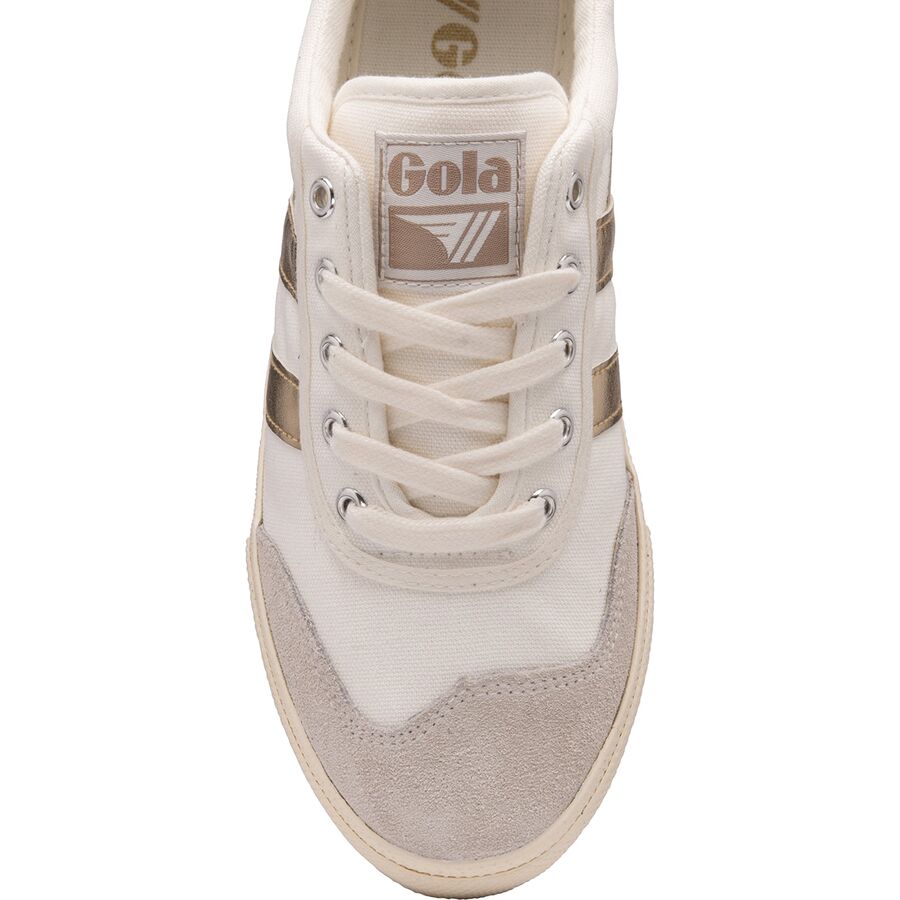 Gola Badminton Shoe - Women's Off White/Gold