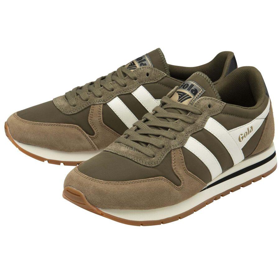 Gola Daytona Chute Sneaker - Men's Khaki/Tobacco/Off White