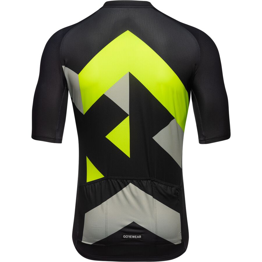 GOREWEAR Spirit Signal Jersey - Men's Black/Neon Yellow