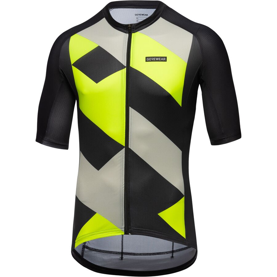 GOREWEAR Spirit Signal Jersey - Men's Black/Neon Yellow