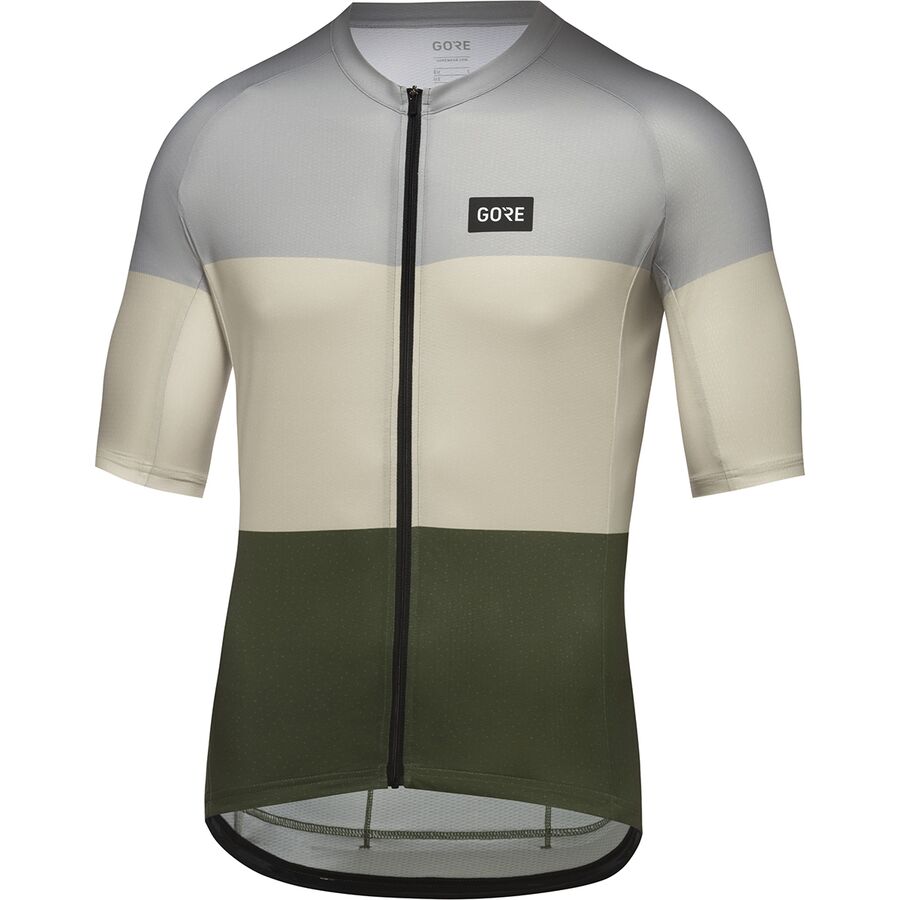 GOREWEAR Spirit Stripes Jersey - Men's Lab Gray/Tech Beige