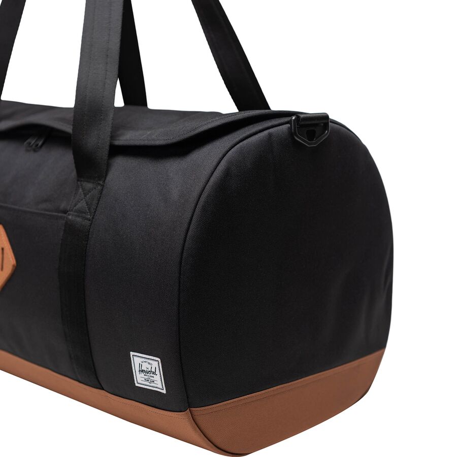 Herschel Supply Heritage 40L Duffel Bag Black/Saddle Brown