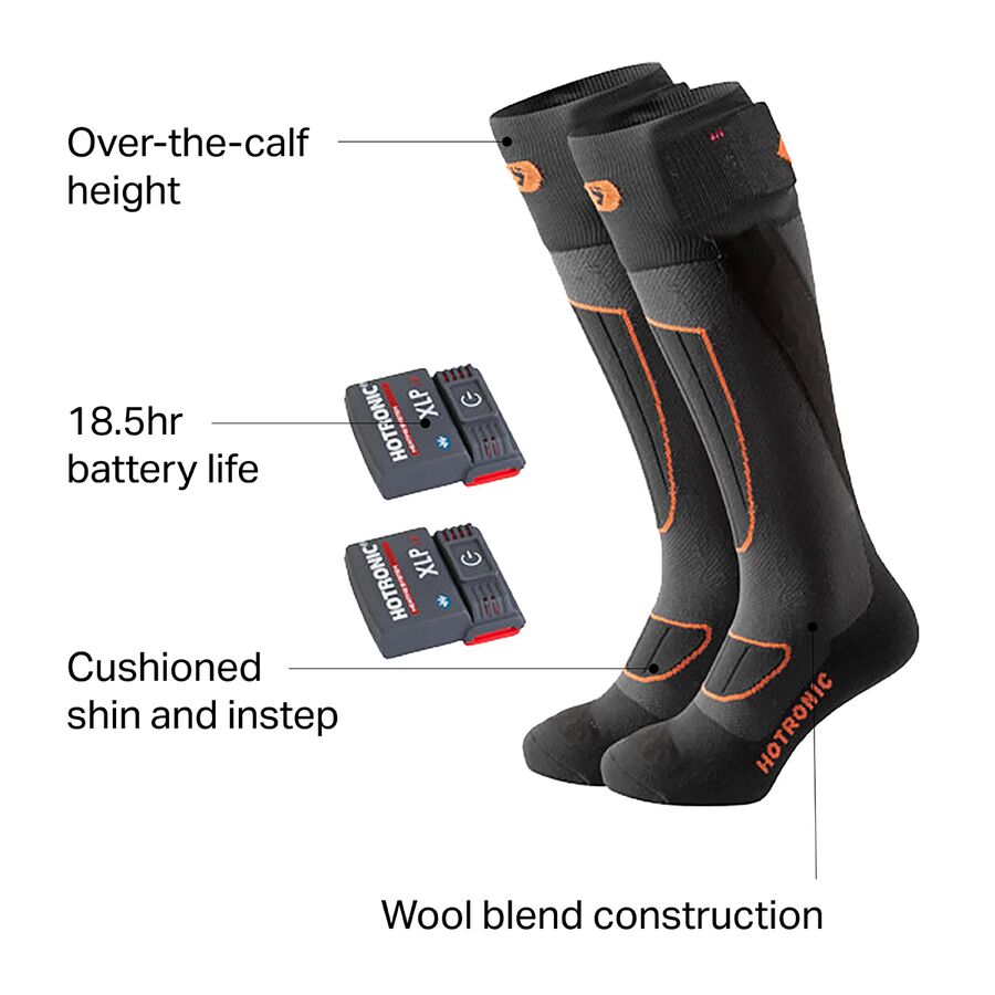Hotronic XLP 1P BT Surround Comfort Heat Sock Set Black/Orange