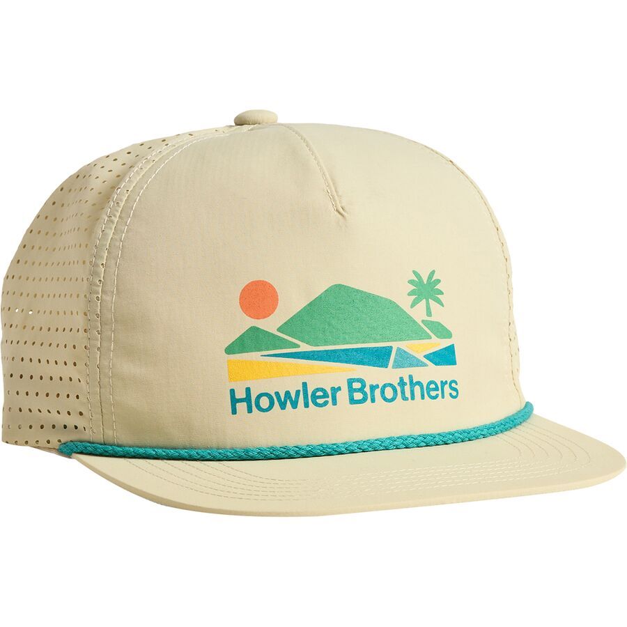Howler Brothers Aperture Tech Strapback Hat Bahia De Howler : Stone