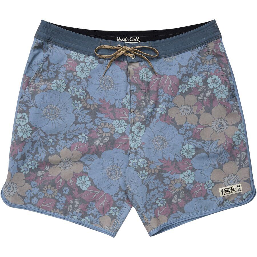 Howler Brothers Bruja Boardshort - Men's Flower Power/Blues