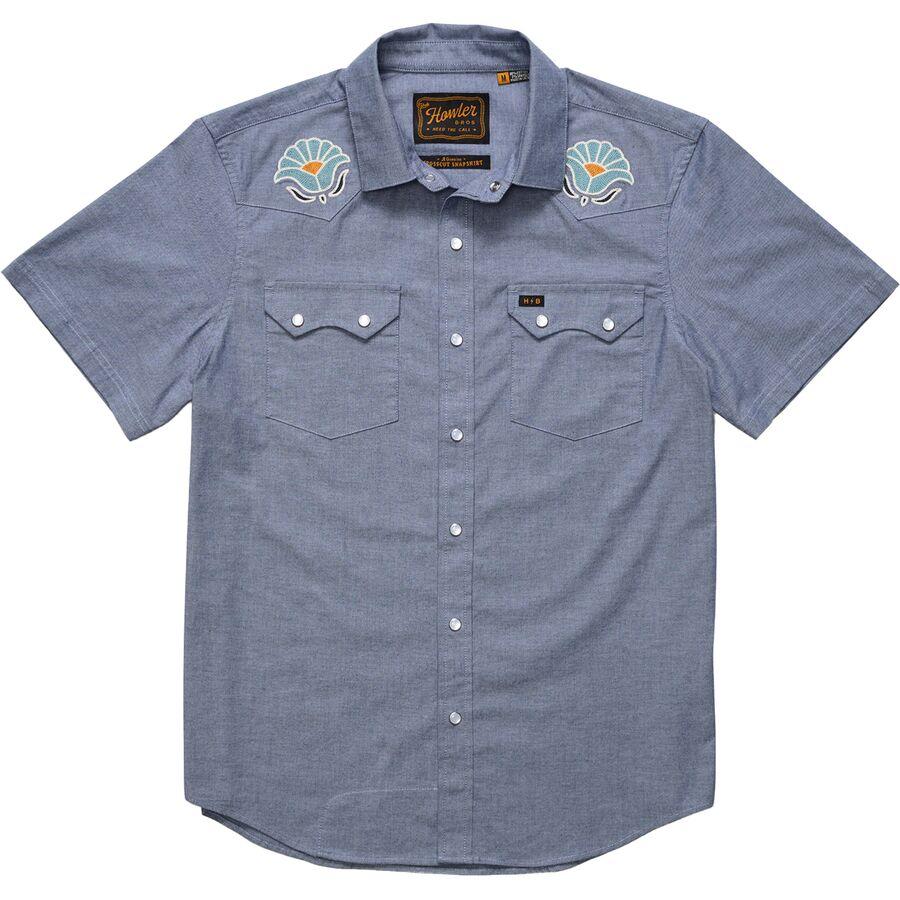 Howler Brothers Crosscut Deluxe Snap Shirt - Men's Fresh Blooms/Indigo