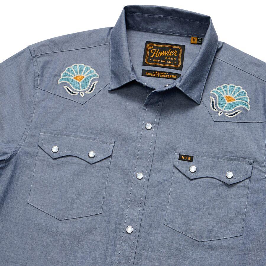 Howler Brothers Crosscut Deluxe Snap Shirt - Men's Fresh Blooms/Indigo