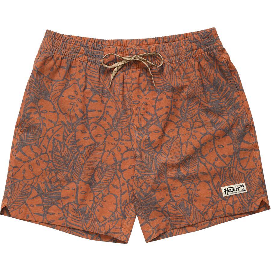 Howler Brothers Deep Set Board Short - Men's Leafy Lithographs/Adobe