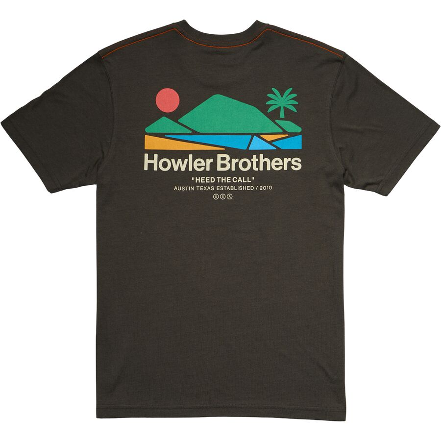 Howler Brothers Select T-Shirt - Men's Bahia De Howler/Antique Black