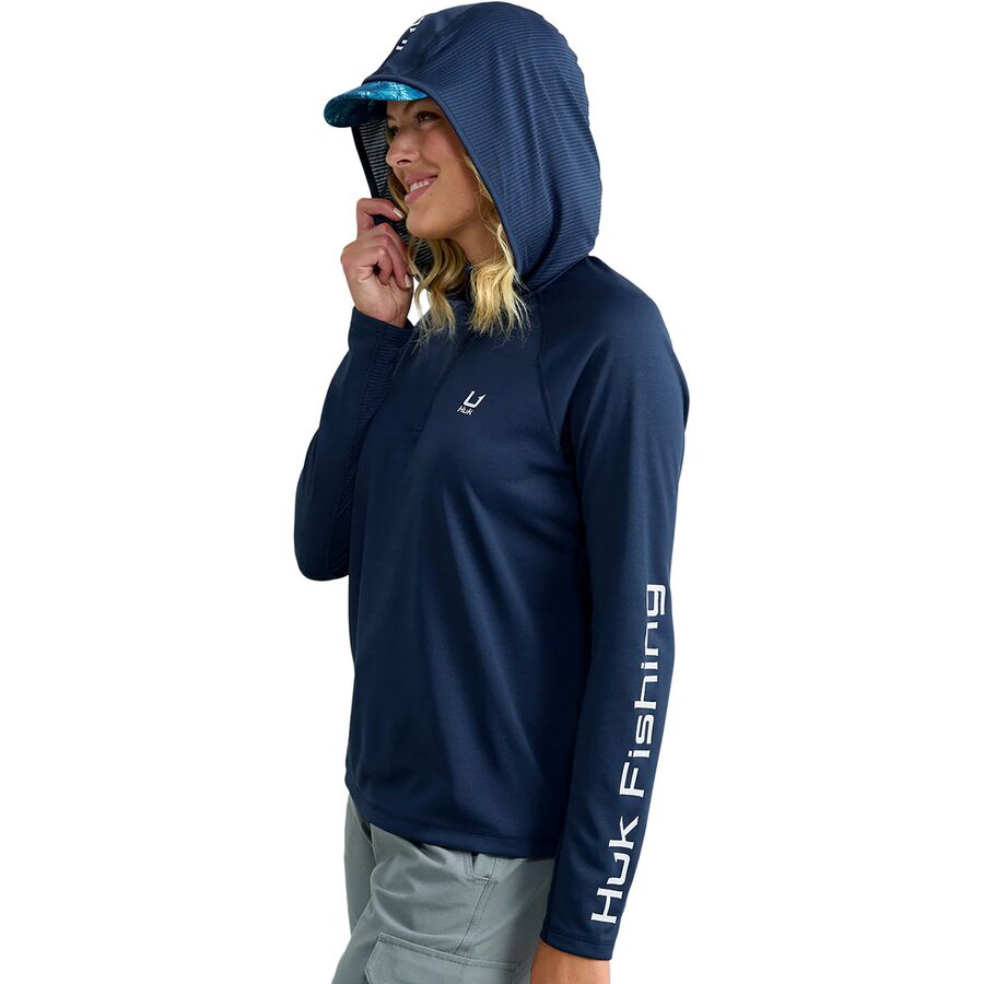Huk Icon Long-Sleeve Hoodie - Women's Naval Academy
