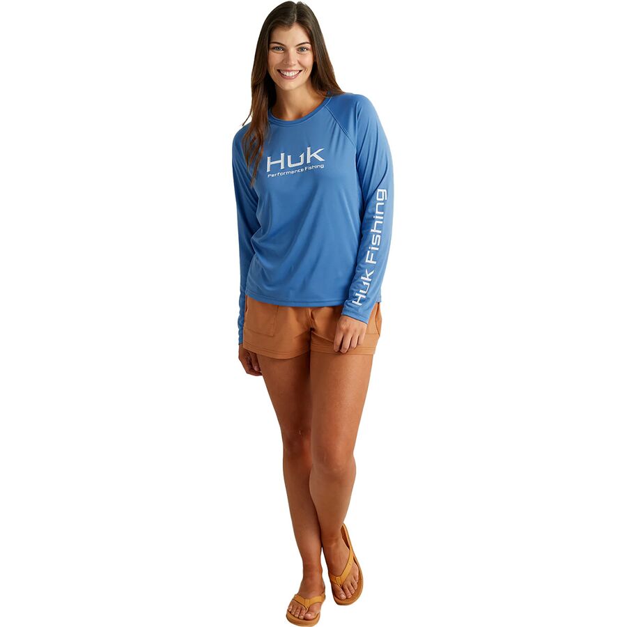Huk Pursuit Solid Crew - Women's Quiet Harbor