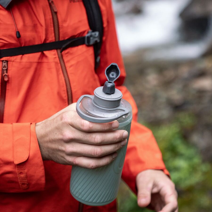 Hydrapak Flux 1.0L Water Bottle Sutro Green