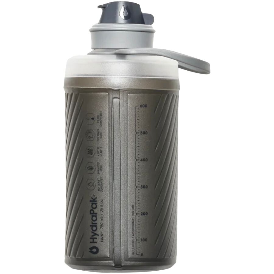 Hydrapak Flux 750ml Water Bottle Mammoth Grey