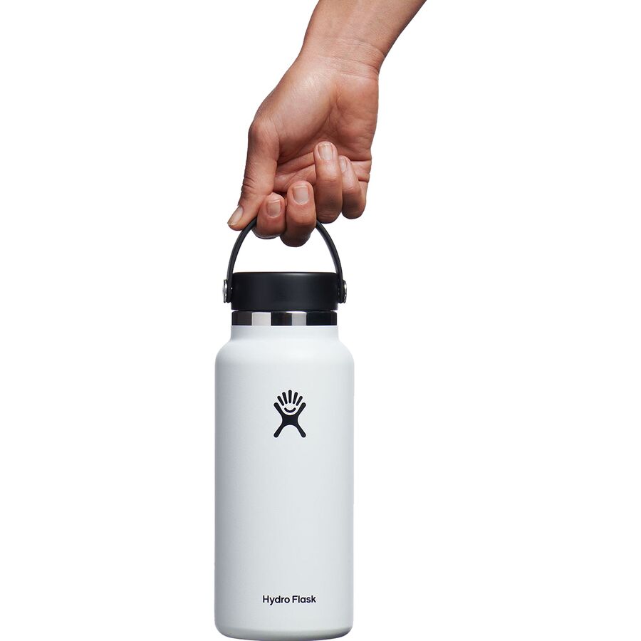 Hydro Flask 32oz Wide Mouth Flex Cap 2.0 Water Bottle White