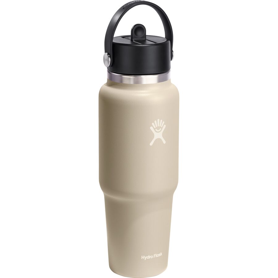 Hydro Flask 32oz Wide Mouth Flex Straw Cap Travel Water Bottle Oat