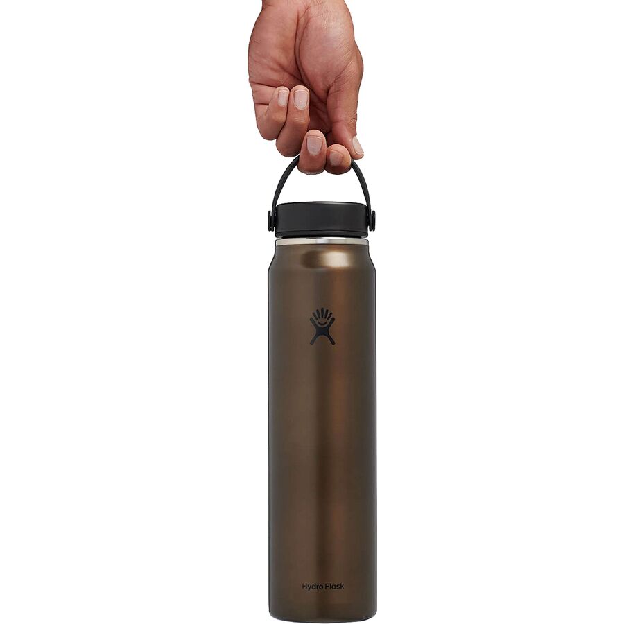 Hydro Flask 40oz Wide Mouth Trail LW Flex Cap Water Bottle Obsidian