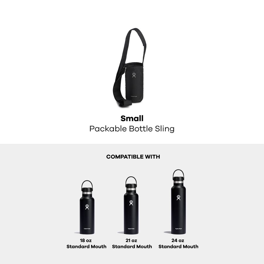 Hydro Flask Small Packable Bottle Sling Black
