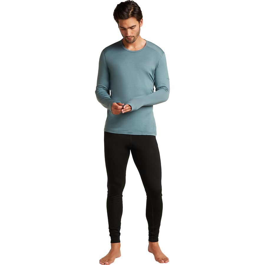 Icebreaker 200 Oasis LS Crew Top - Men's Blue Ash