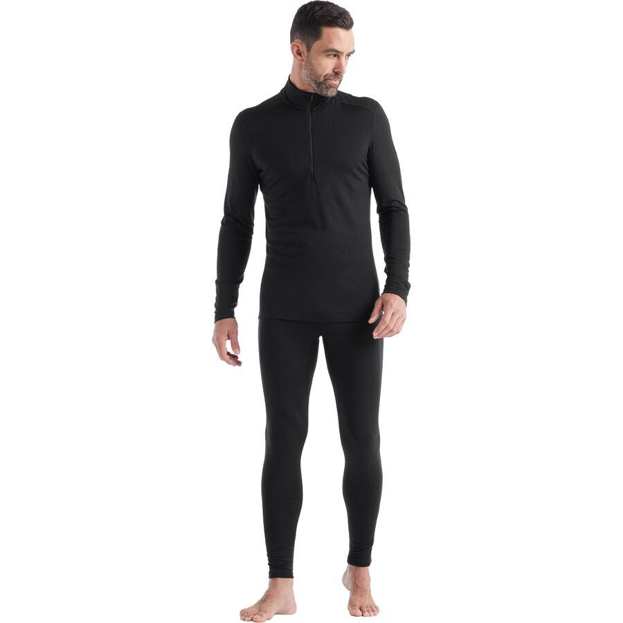 Icebreaker Merino 200 Oasis Long-Sleeve 1/2-Zip Top - Men's Black