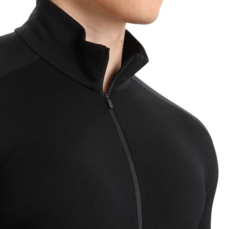 Icebreaker Merino 260 Tech Long-Sleeve 1/2-Zip Top - Men's Black