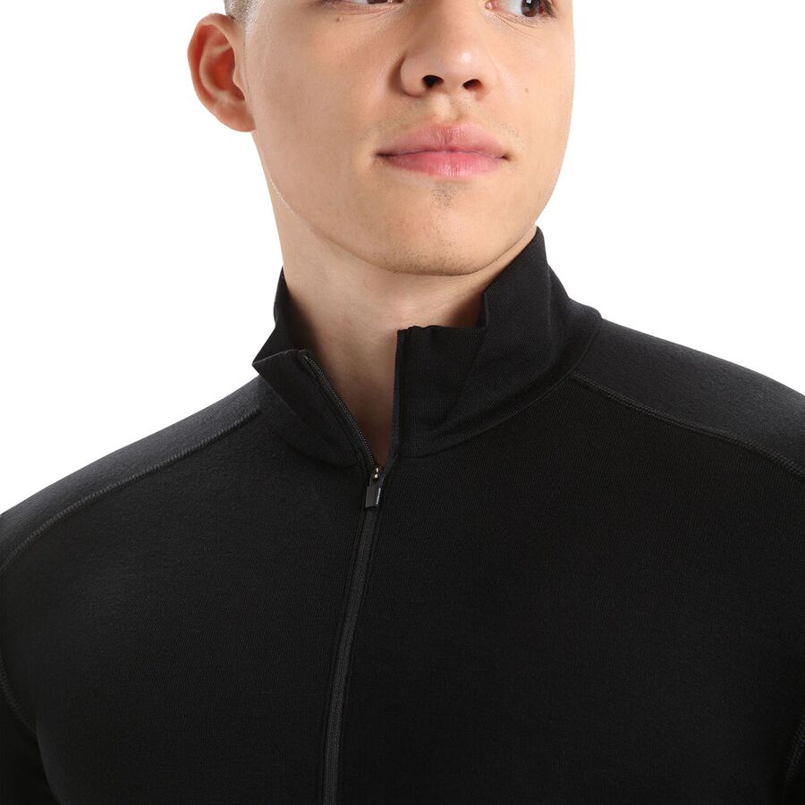 Icebreaker Merino 260 Tech Long-Sleeve 1/2-Zip Top - Men's Black