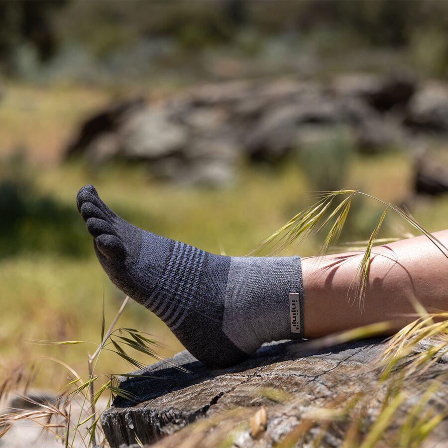 Injinji Trail Midweight Mini-Crew CoolMax Sock - Women's Granite