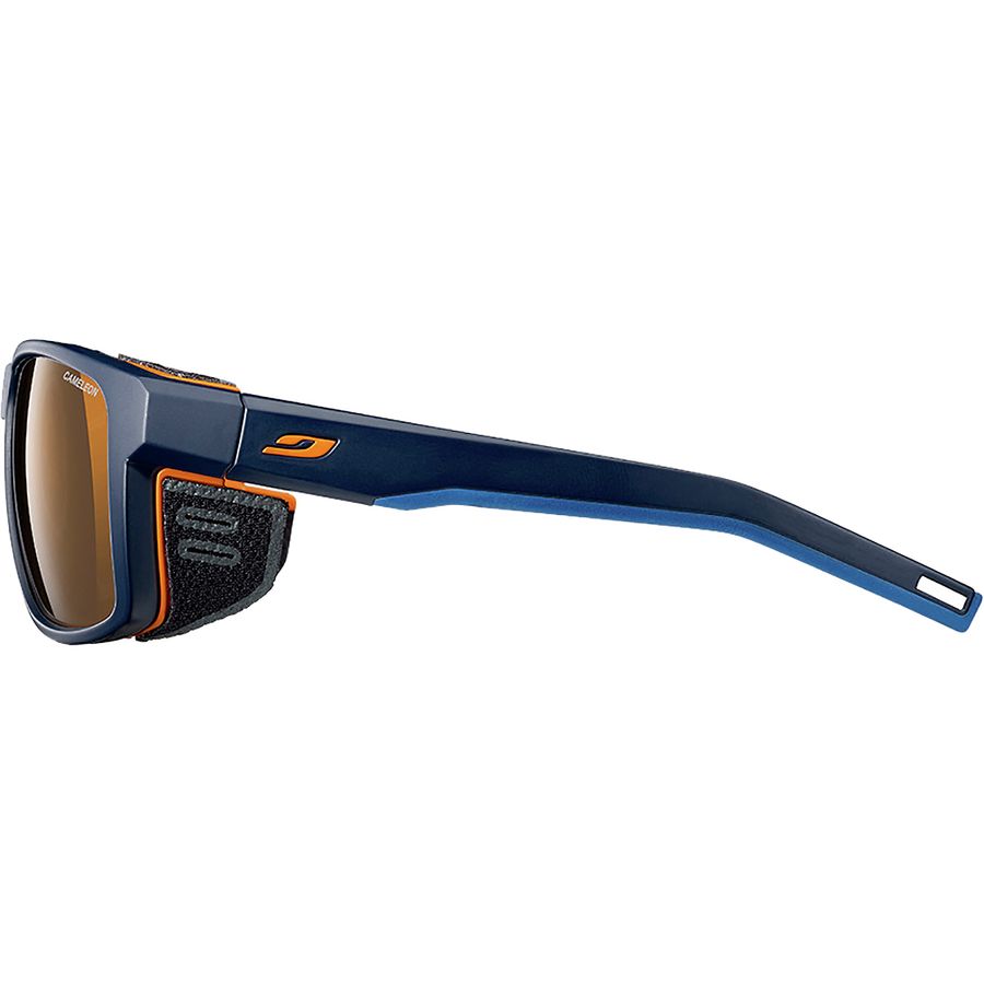 Julbo Shield REACTIV Polarized Sunglasses Blue/Blue/Orange-Brown
