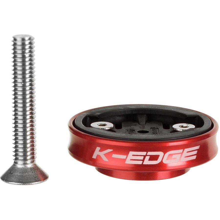 K-Edge Gravity Cap Computer Mount for Garmin Red