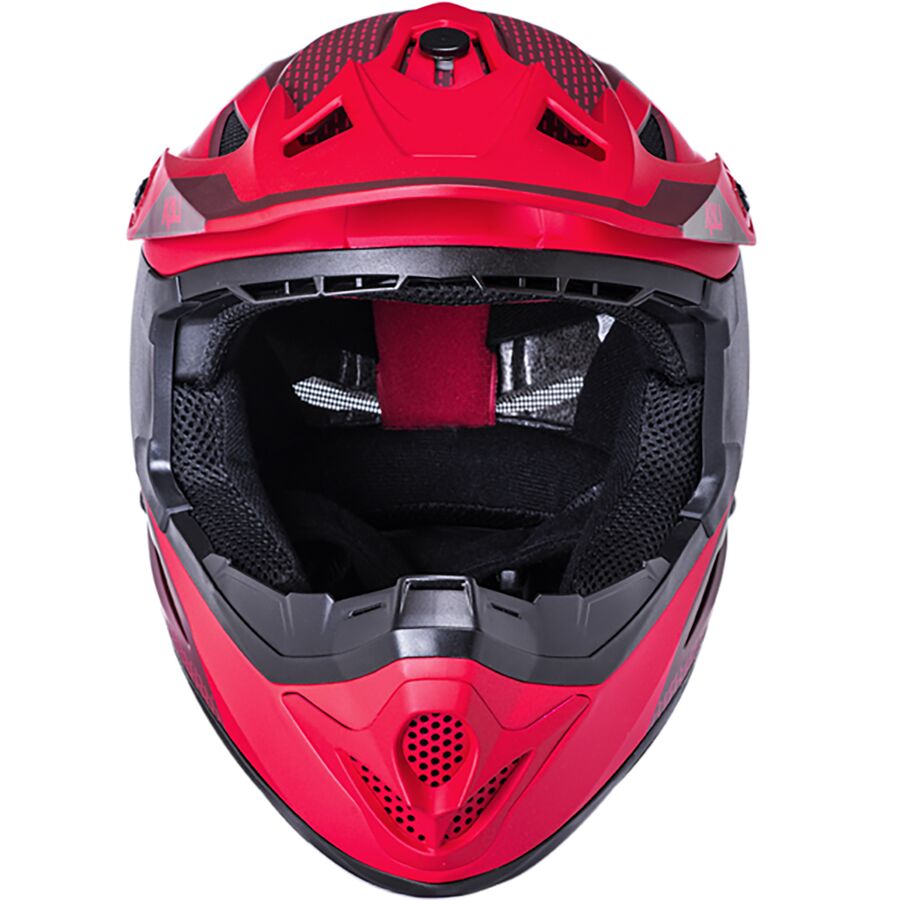 Kali Protectives Zoka Full-Face Helmet Dash Mat Red/Burgandy