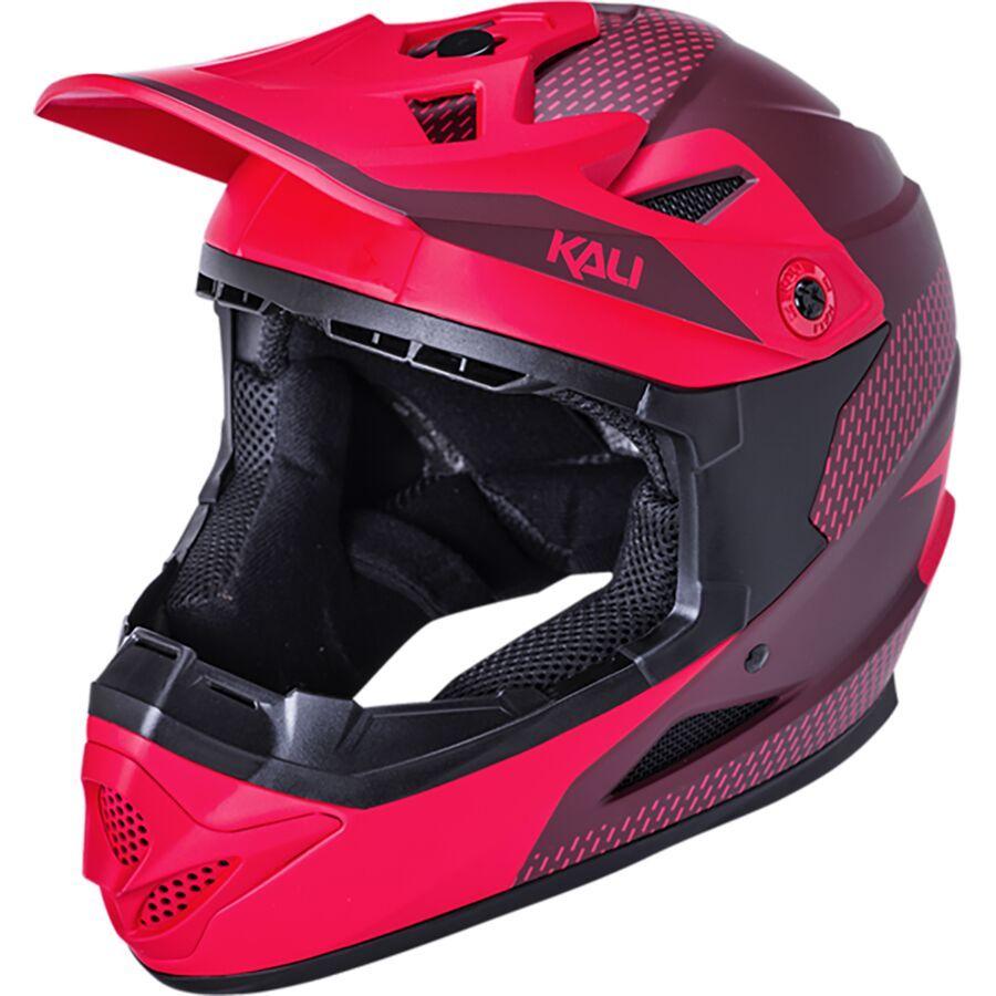 Kali Protectives Zoka Full-Face Helmet Dash Mat Red/Burgandy