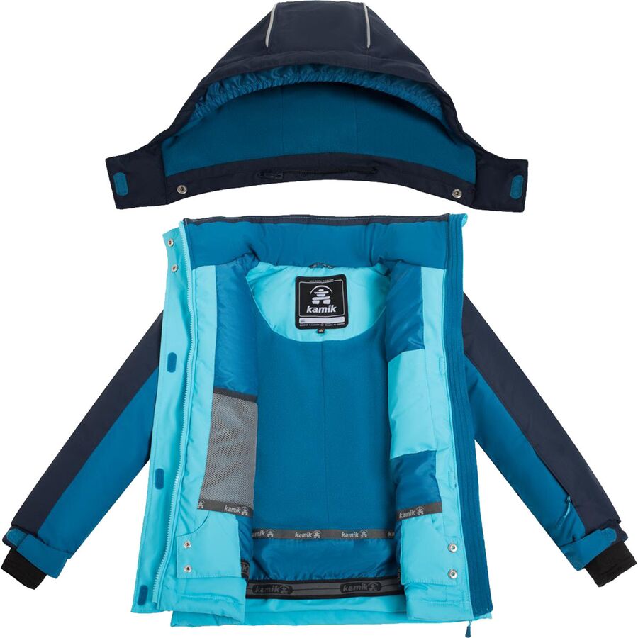Kamik Evie Snow Jacket - Girls' - 2024 Cyan/Midnight