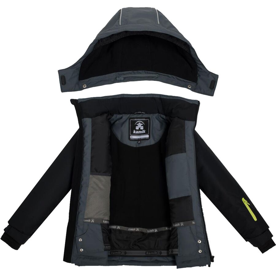 Kamik Max Colorblock Snow Jacket - Boys' - 2024 Asphalt/Black