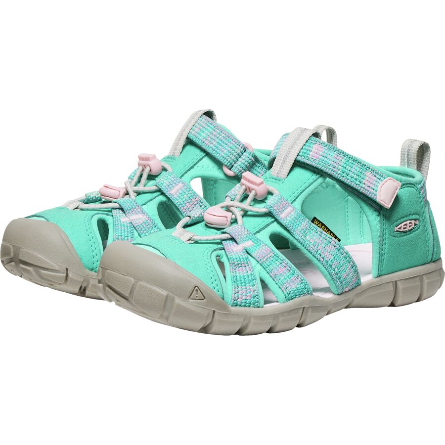 KEEN Seacamp II CNX Sandal - Kids' Bright Aqua/Pink-A-Boo