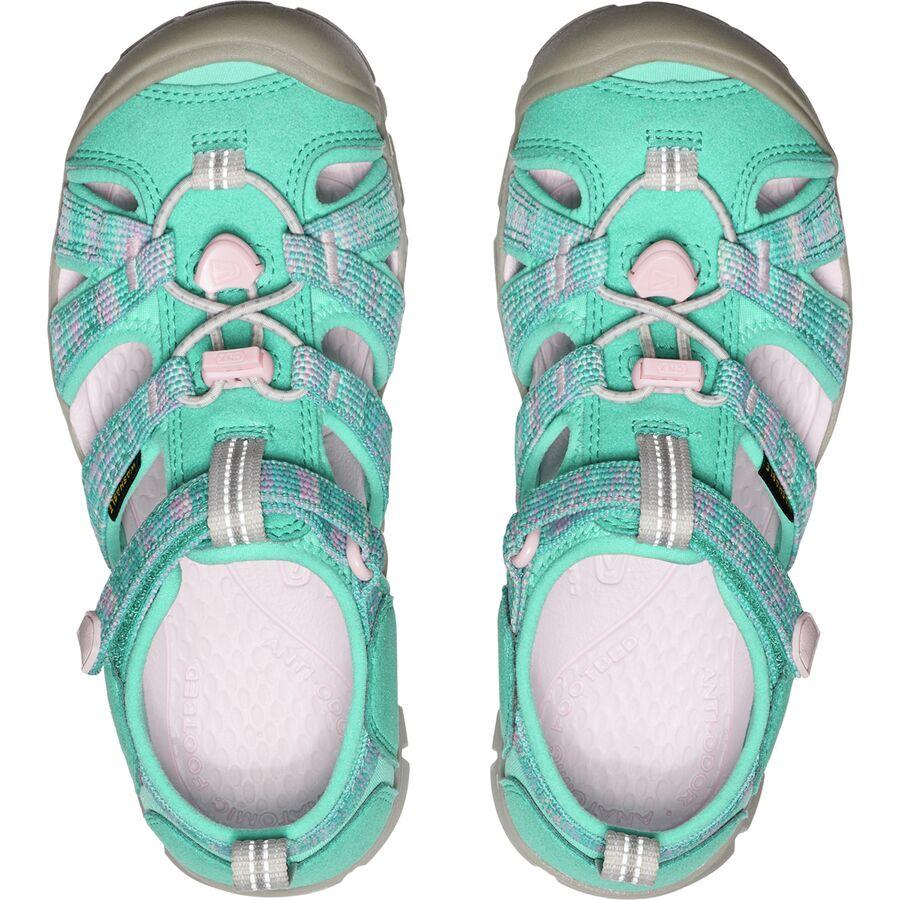 KEEN Seacamp II CNX Sandal - Kids' Bright Aqua/Pink-A-Boo
