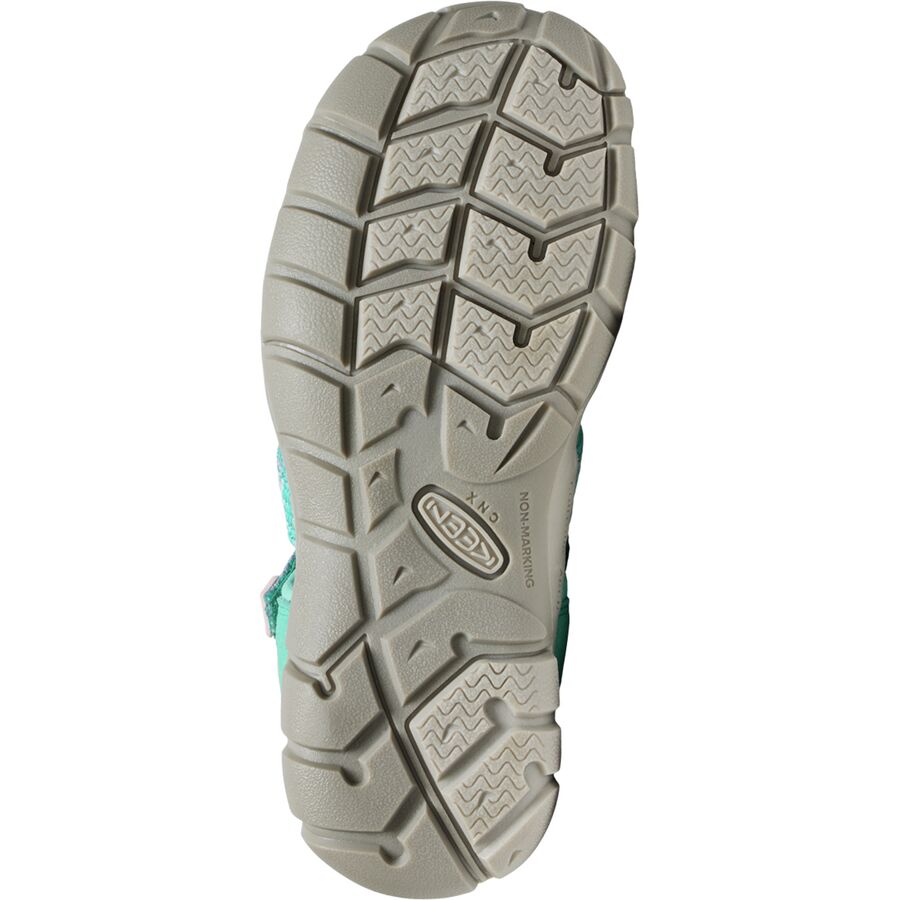 KEEN Seacamp II CNX Sandal - Kids' Bright Aqua/Pink-A-Boo