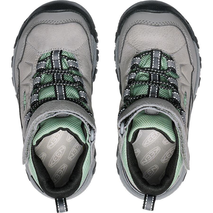 KEEN Targhee IV Mid WP Shoe - Little Kids' Alloy/Granite Green