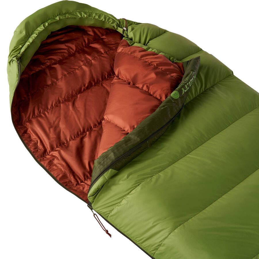 Kelty Cosmic 40 Sleeping Bag: 40F Down Dill/Duffel Bag/Cherry Mahogany