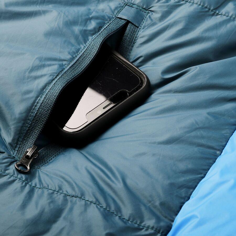 Kelty Cosmic Ultra 800 DriDown Sleeping Bag: 20F Down Tapestry Blue/Dark Shadow