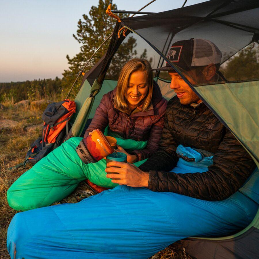 Kelty Cosmic Ultra 800 DriDown Sleeping Bag: 20F Down Tapestry Blue/Dark Shadow