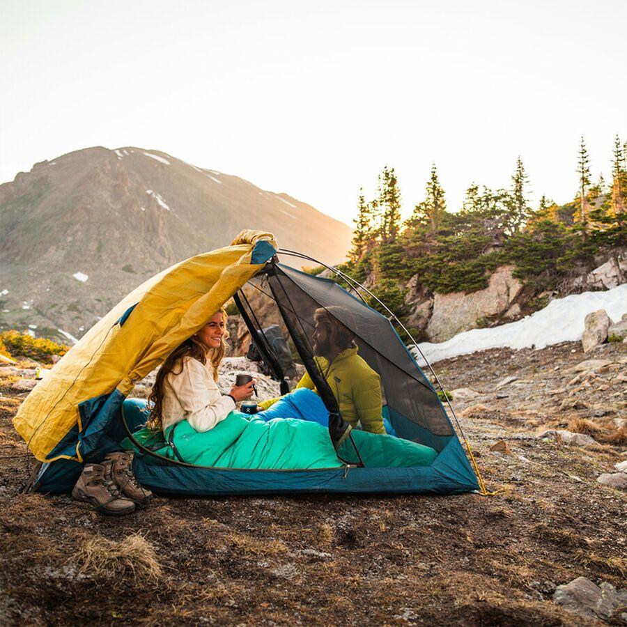 Kelty Far Out 2 Tent: 2-Person 3-Season Olive Oil/Agean Blue
