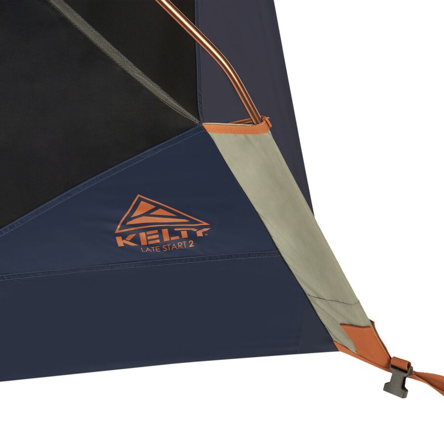 Kelty Late Start Tent: 2-Person 3-Season Sea Spray/Pageant Blue