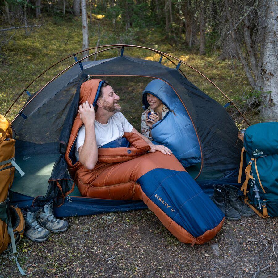 Kelty Mistral Sleeping Bag: 0F Synthetic Gingerbread/Pageant Blue